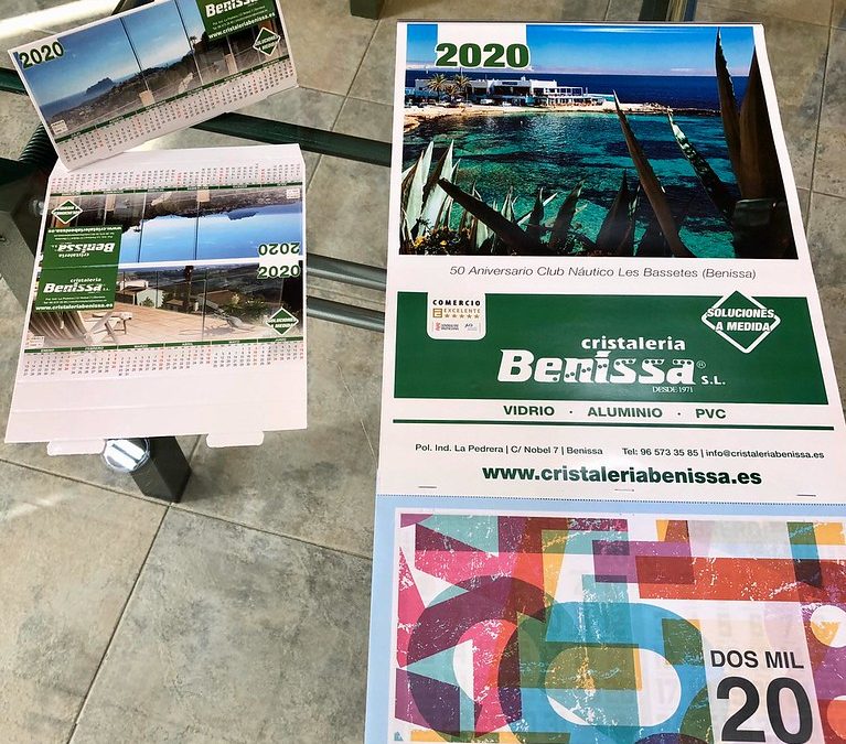 ¡¡Ya tenemos en Cristaleria Benissa los calendarios para 2020!!